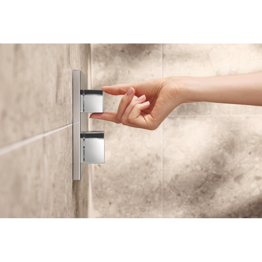 GROHE 34879000 - Falba süllyesztett zuhanyrendszer PRECISION CUBE 310 × 310 mm króm
