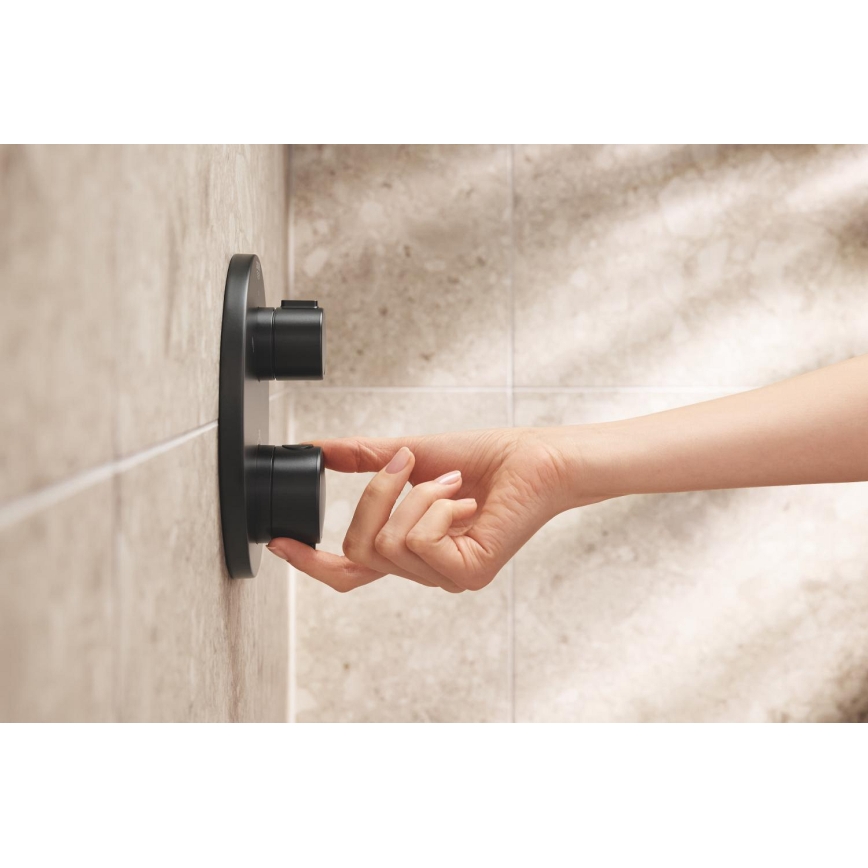 GROHE 348822430 - Zuhanyszett PRECISION 250 × 250 mm fekete