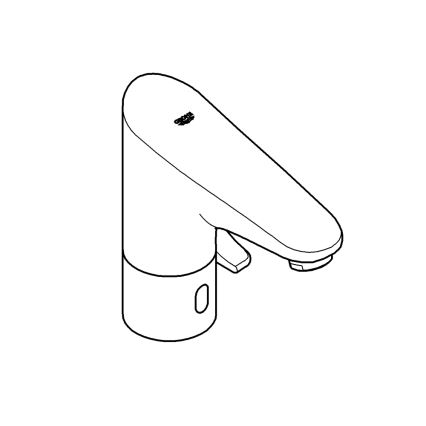 GROHE 36207001 - Elektronikus mosdócsaptelep EUROPLUS E DN 15 fényes króm
