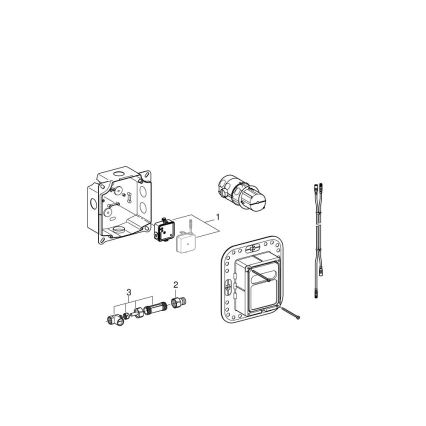 GROHE 36264001 - ESSENSE E falba süllyesztett beépítésű rendszer, fényes króm