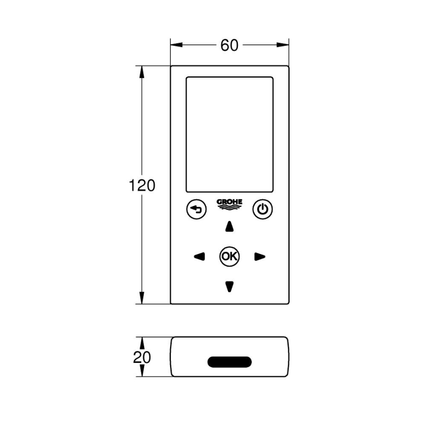GROHE 36407001 - Távirányító