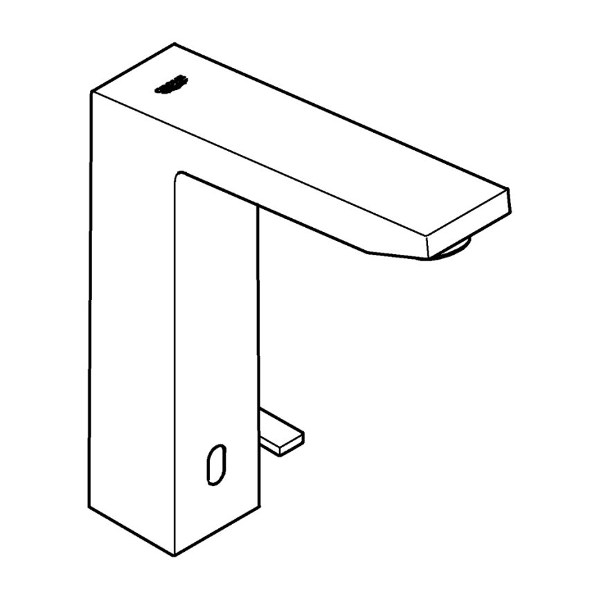 GROHE 36440000 - Infravörös elektronikus mosdócsaptelep EUROCUBE E DN 15, króm