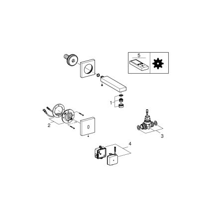 GROHE 36442000 - Infravörös érzékelős elektronikus csaptelep EUROCUBE E fényes króm