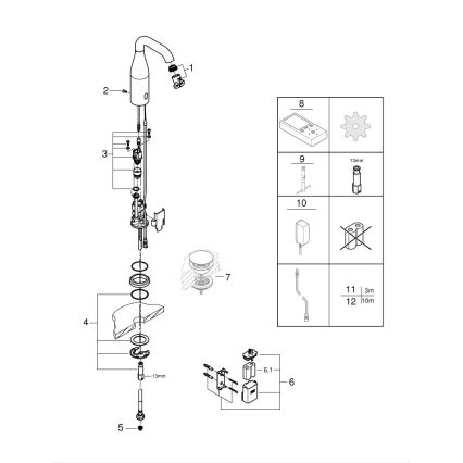 GROHE 36446000 - ESSENCE E infravörös elektronikus csaptelep, fényes króm
