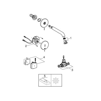 GROHE 36447000 - ESSENCE E infraérzékelős elektronikus csaptelep 182 mm, fényes króm