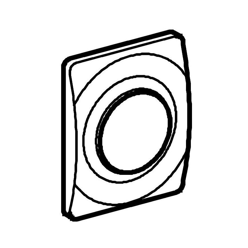 GROHE 37018SH0 - SURF működtető nyomólap 116 × 144 mm fehér