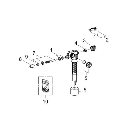 GROHE 37092000 - Töltőszelep 38” fényes króm