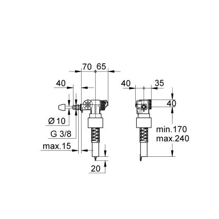 GROHE 37095000 - Töltőszelep 38” fényes króm