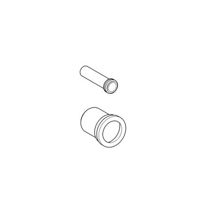 GROHE 37104K00 - WC-hez be- és elvezető készlet, fekete