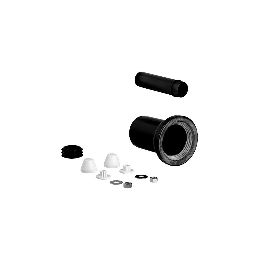GROHE 37311K00 - WC be- és elvezető szerelőkészlet, 150 mm, fekete