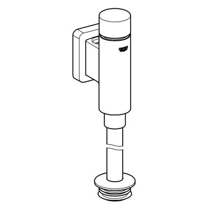 GROHE 37339000 - Piszoáröblítő RONDO 12” fényes króm