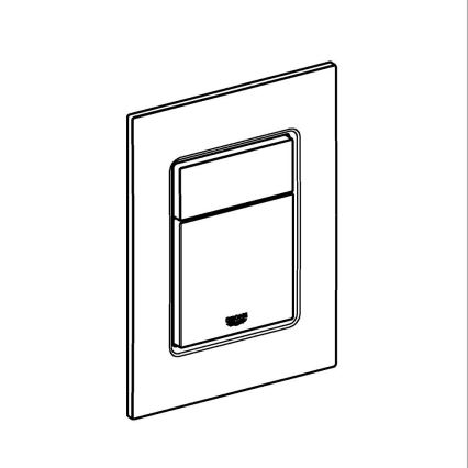 GROHE 37535AL0 - SKATE COSMOPOLITAN S nyomólap, 130 × 172 mm, grafitszínű