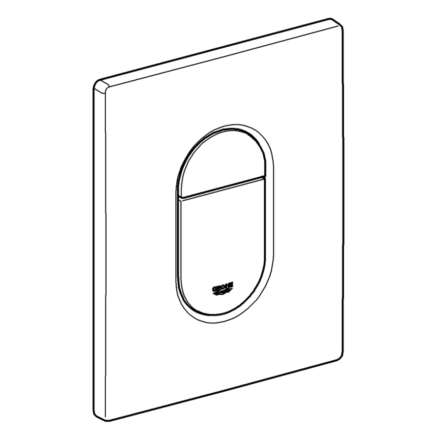 GROHE 38844SH0 - Nyomólap ARENA COSMOPOLITAN 156 × 197 mm fehér