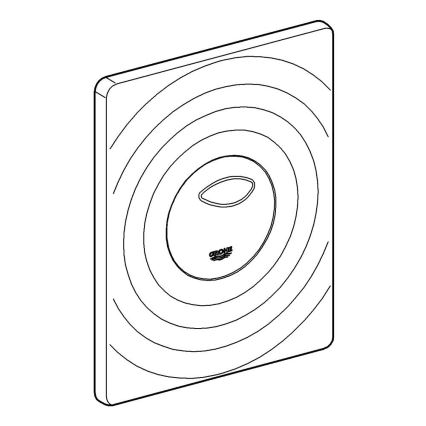 GROHE 38861000 - SURF nyomólap 156 × 197 mm, fényes króm