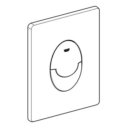 GROHE 38964KV0 - START öblítő nyomólap, 156 × 197 mm, fekete