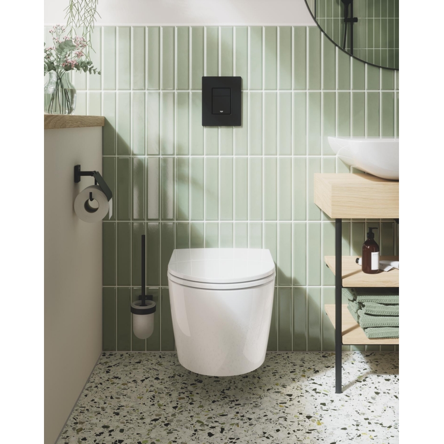 GROHE 389662430 - EVEN öblítő nyomógomb, 156 × 197 mm, fekete