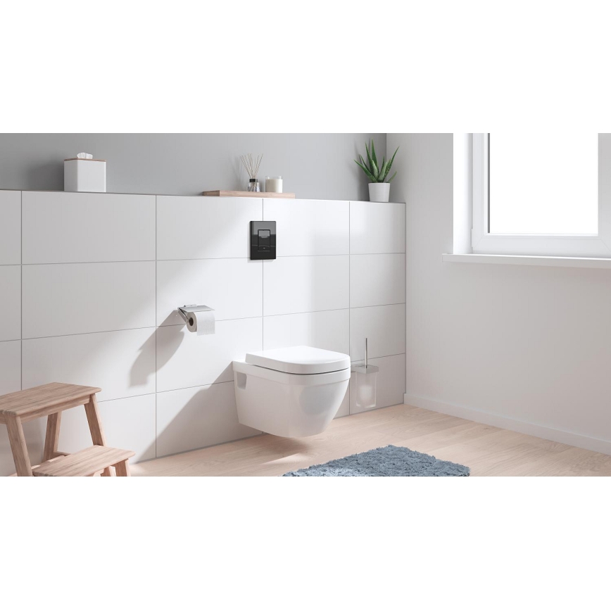 GROHE 38966KV0 - EVEN WC-nyomólap 156 × 197 mm fekete