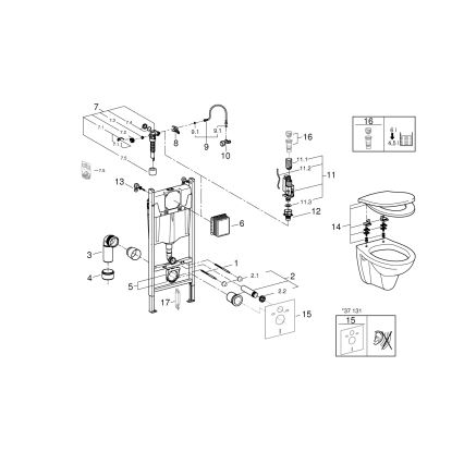 GROHE 39116000 - SOLIDO COMPACT 4 az 1-ben szett kerámiával, 1,13 m