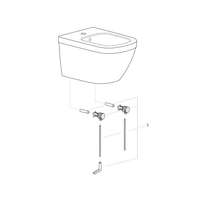 GROHE 39208000 - Falra szerelhető bidé EURO CERAMIC 540 × 375 mm kerámia/fehér