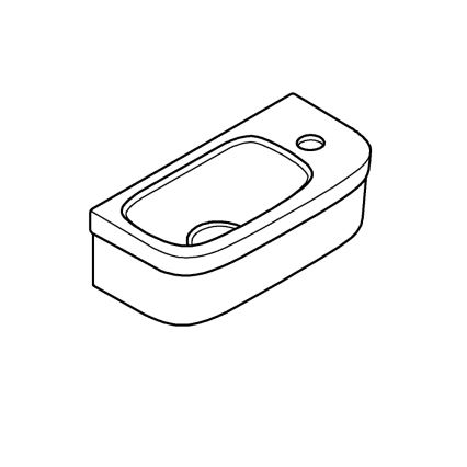 GROHE 39327000 - BAU CERAMIC mosdó 370 × 180 mm kerámia/fehér