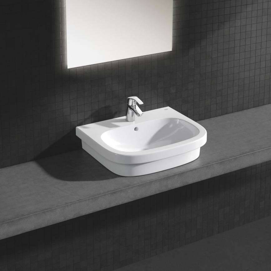 GROHE 39337000 - EURO CERAMIC ráültethető mosdó 600 × 480 mm kerámia/fehér
