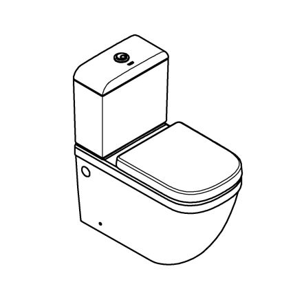 GROHE 39462000 - WC szett EURO CERAMIC 67,5 x 37,4 x 77,4 cm kerámia/fehér
