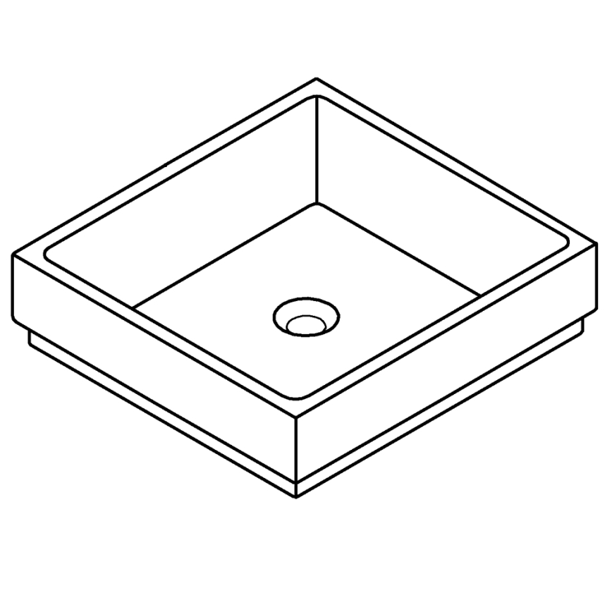 GROHE 3948100H - CUBE mosdó 500 × 470 mm kerámia/fehér