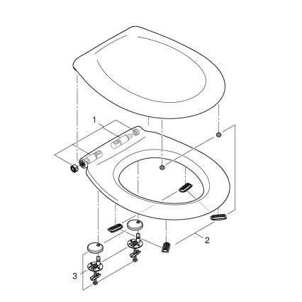 GROHE 39493000 - WC-ülőke BAU CERAMIC tartós fehér