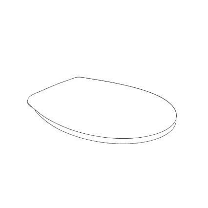 GROHE 39493000 - WC-ülőke BAU CERAMIC tartós fehér