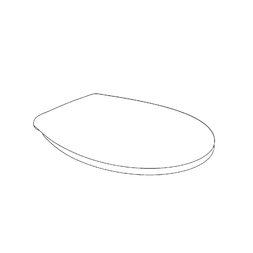 GROHE 39493000 - WC-ülőke BAU CERAMIC tartós fehér