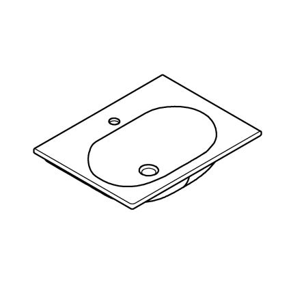 GROHE 3956800H - ESSENCE mosdókagyló 600 × 460 mm kerámia/fehér