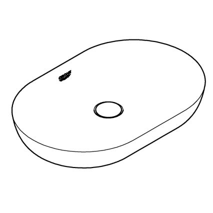 GROHE 3960800H - ESSENCE pultba építhető mosdó 600 × 400 mm kerámia/fehér