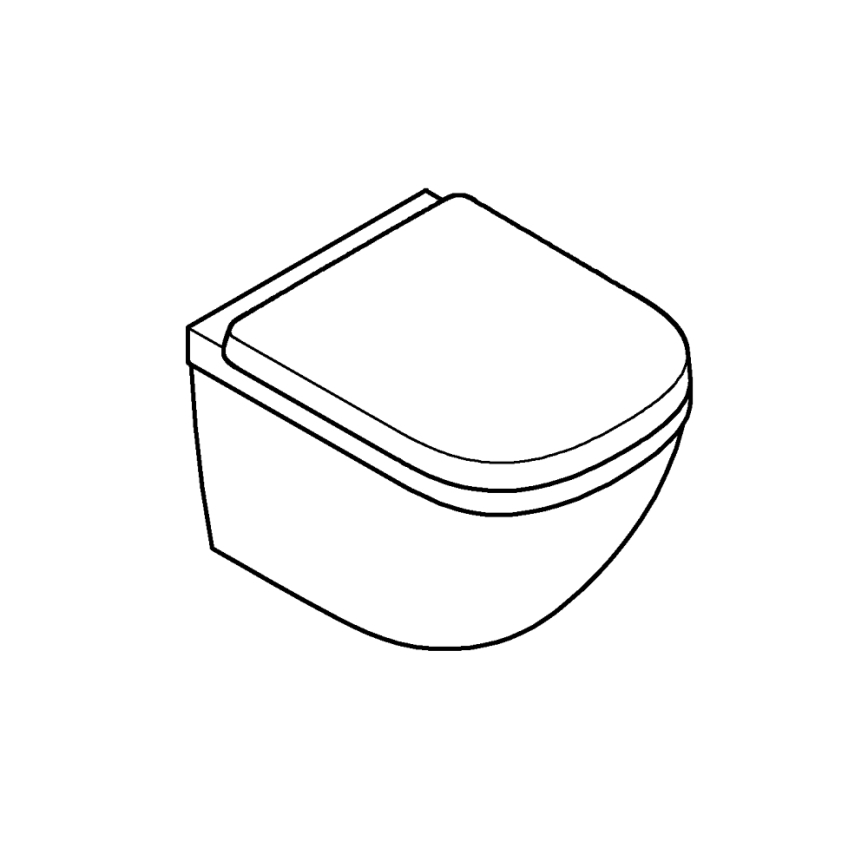 GROHE 39693000-Függesztett kompakt WC EURO CERAMIC Triple Vortex technológiával 53 l kerámia/fehér