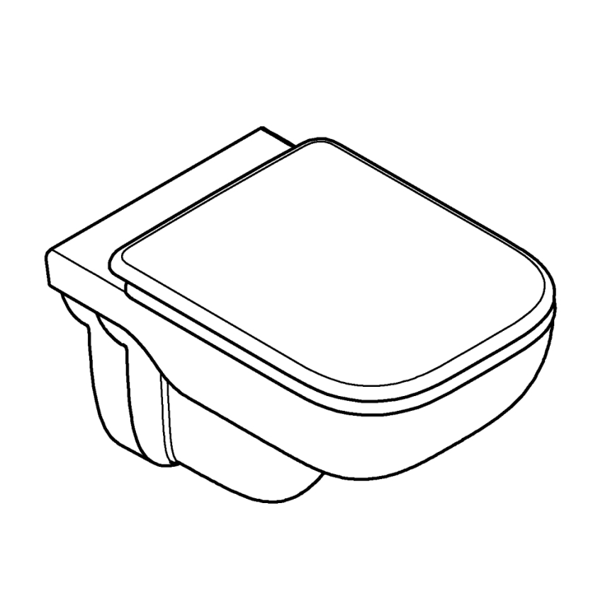 GROHE 39815000 - Függesztett WC START EDGE 53,8 x 36,5 cm tartós fehér