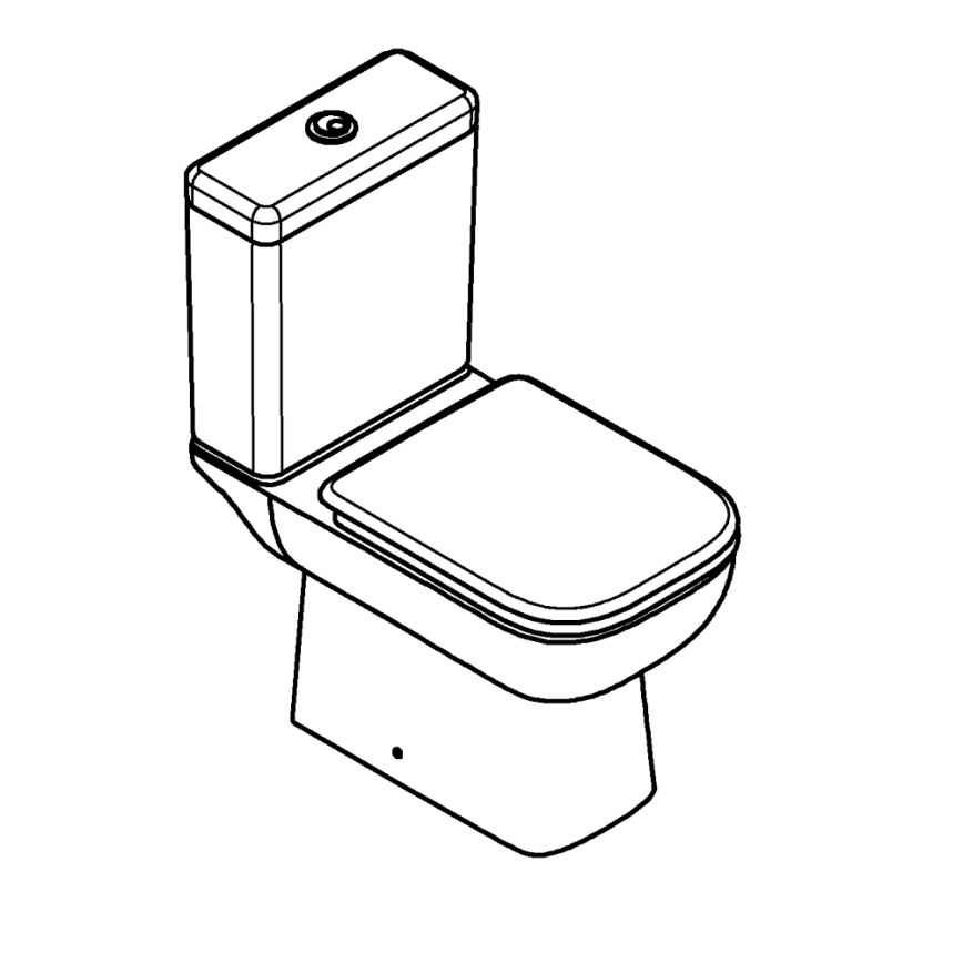 GROHE 39951000 - START EDGE kombinált WC 384 × 668 mm kerámia/fehér