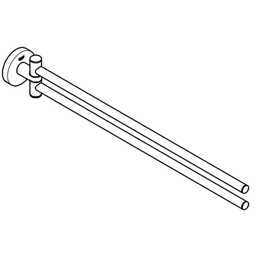 GROHE 40371DL1 - ESSENTIALS törölközőtartó 439 mm rézszínű