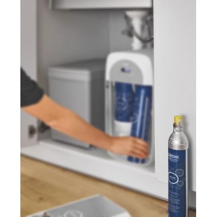 GROHE 40422000 - GROHE BLUE szén-dioxid patron 425 g CO2 (4 db), rozsdamentes acél