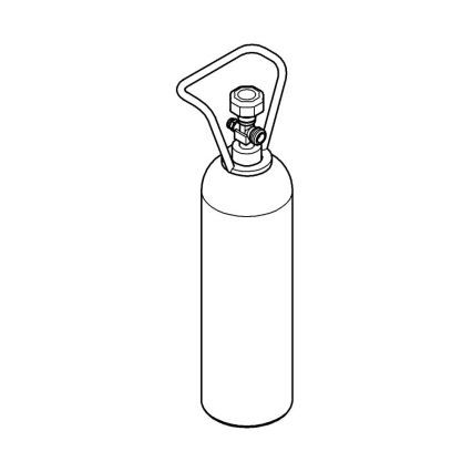 GROHE 40423000 - GROHE BLUE kezdőkészlet: 2 kg CO2 nyomástartó palack