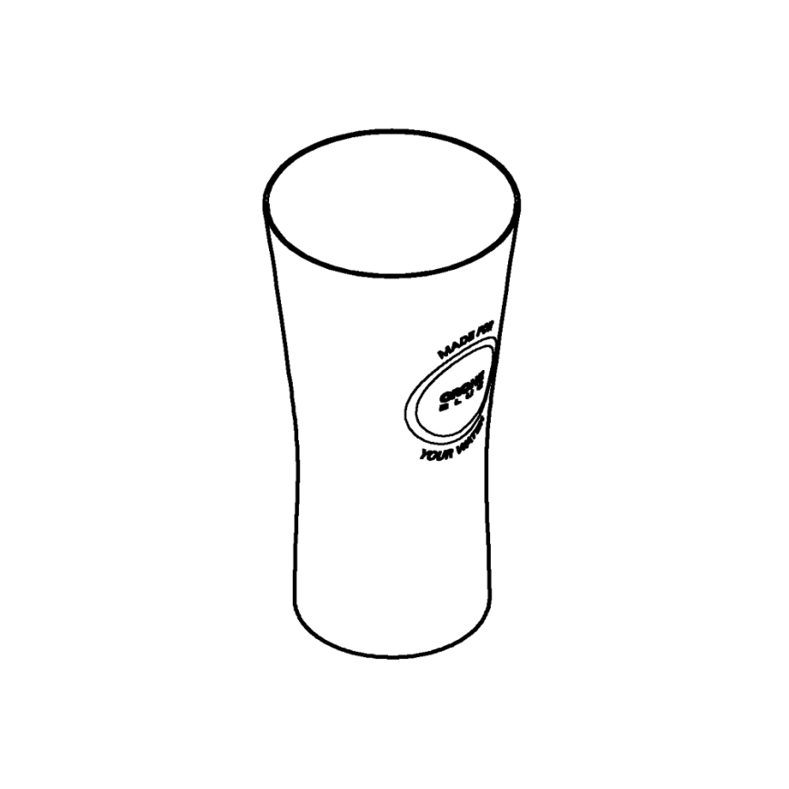 GROHE 40437000 - 6 db-os pohárkészlet, kék, 250 ml, kristály/átlátszó