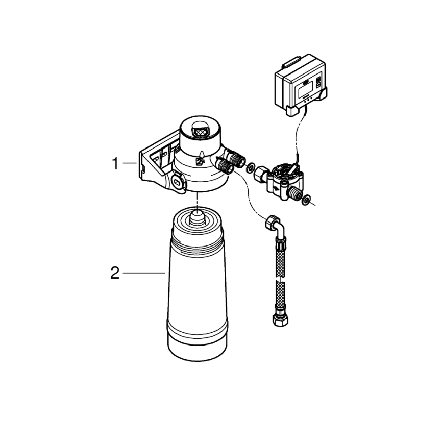 GROHE 40438001 - GROHE BLUE S indító szűrőkészlet, fényes króm