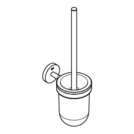 GROHE 40463001 - BAUCOSMOPOLITAN WC-tisztítókészlet, fényes króm