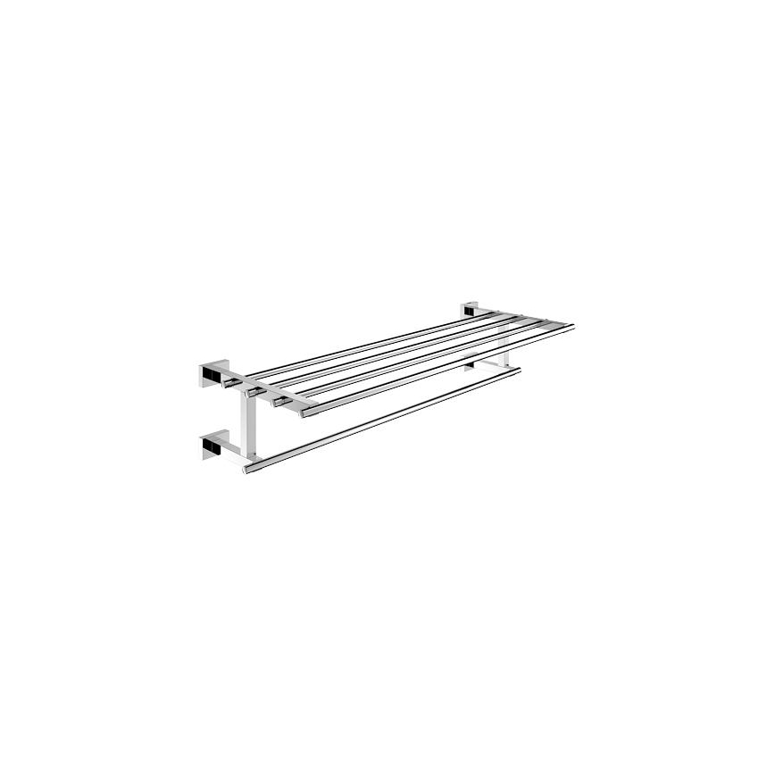 GROHE 40512001 - ESSENTIALS CUBE 600 mm többfunkciós törölközőtartó, fényes króm