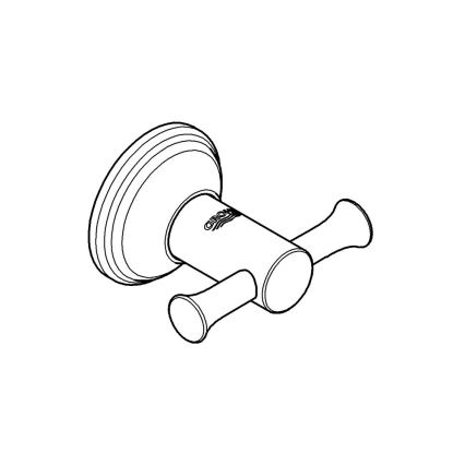 GROHE 40656001 - Fürdőköntös akasztó ESSENTIALS AUTHENTIC fényes króm