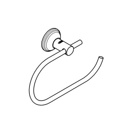 GROHE 40657001 - ESSENTIALS AUTHENTIC WC-papírtartó, fényes króm
