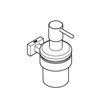 GROHE 40756001 - ESSENTIALS CUBE folyékony szappanadagoló, 160 ml, fényes króm