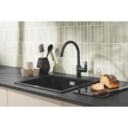 GROHE 40786K00 - Üveg vágódeszka 450 × 240 × 19 mm fekete