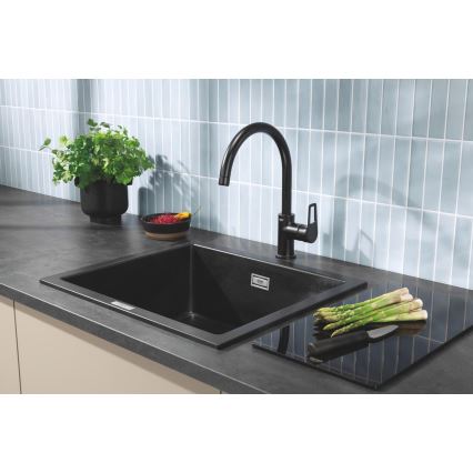GROHE 40786K00 - Üveg vágódeszka 450 × 240 × 19 mm fekete
