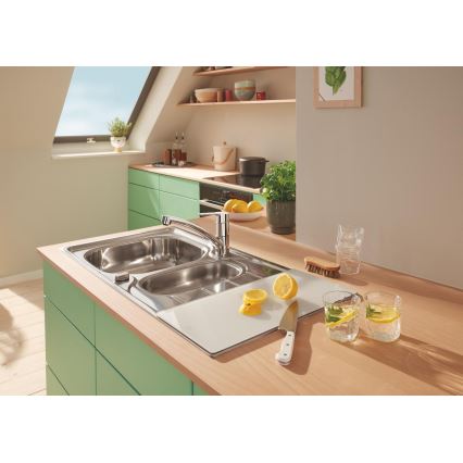 GROHE 40786L00 - Fehér üvegpolc 450 × 240 × 19 mm