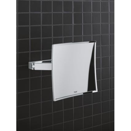 GROHE 40808000 - Kozmetikai tükör SELECTION CUBE 22,3 × 22,3 cm fényes króm