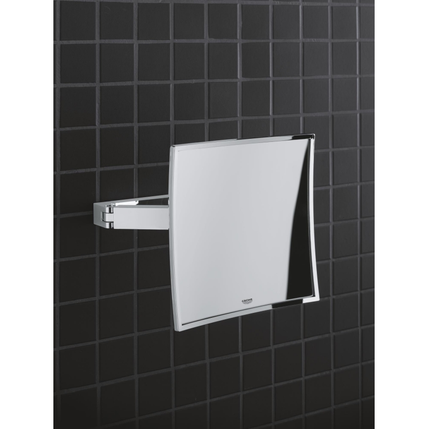 GROHE 40808000 - Kozmetikai tükör SELECTION CUBE 22,3 × 22,3 cm fényes króm